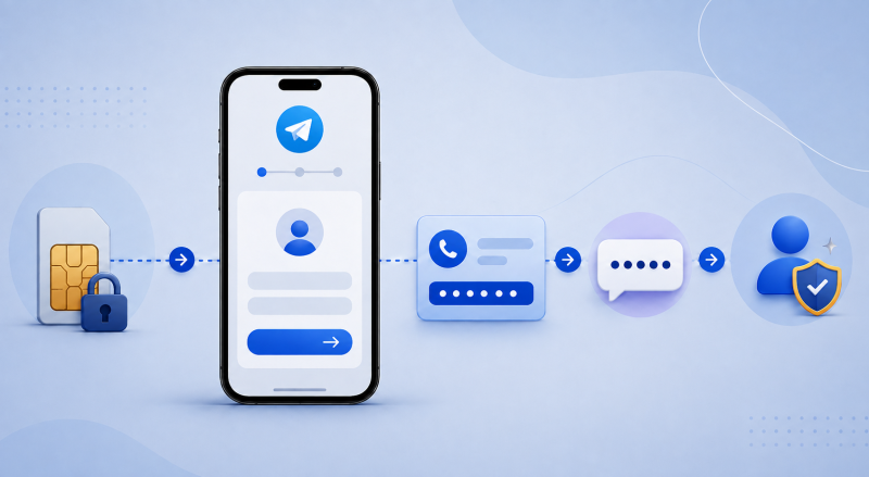 Регистрация Telegram на виртуальный номер без использования личного телефона